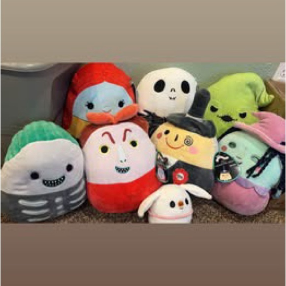Nightmare before Christmas Squishmallows Plush Toy Set - Multicolor